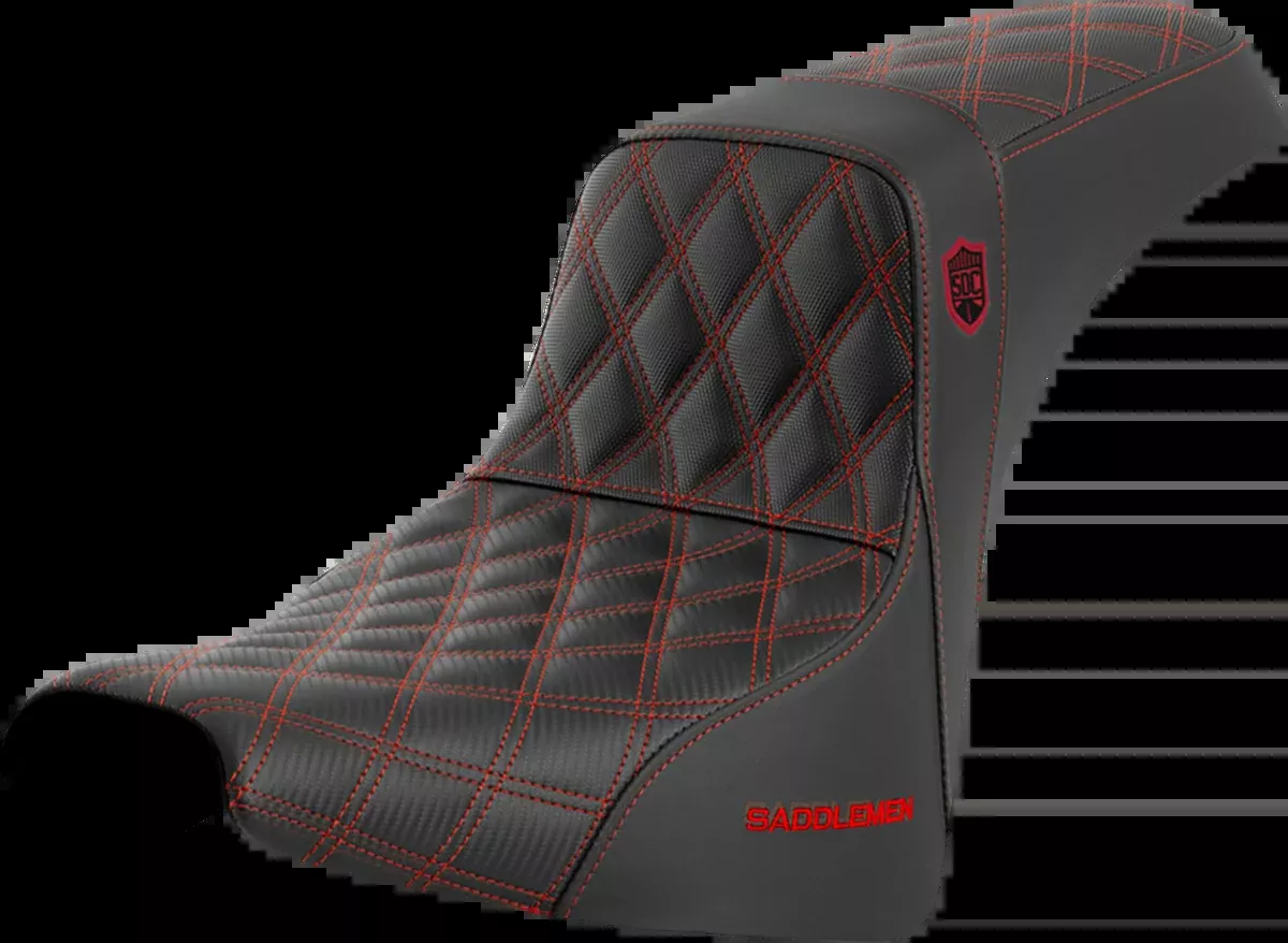 Pro Series SDC Performance Seat - w/o Backrest - Red Stitch - FXBB/FXST '18-'23