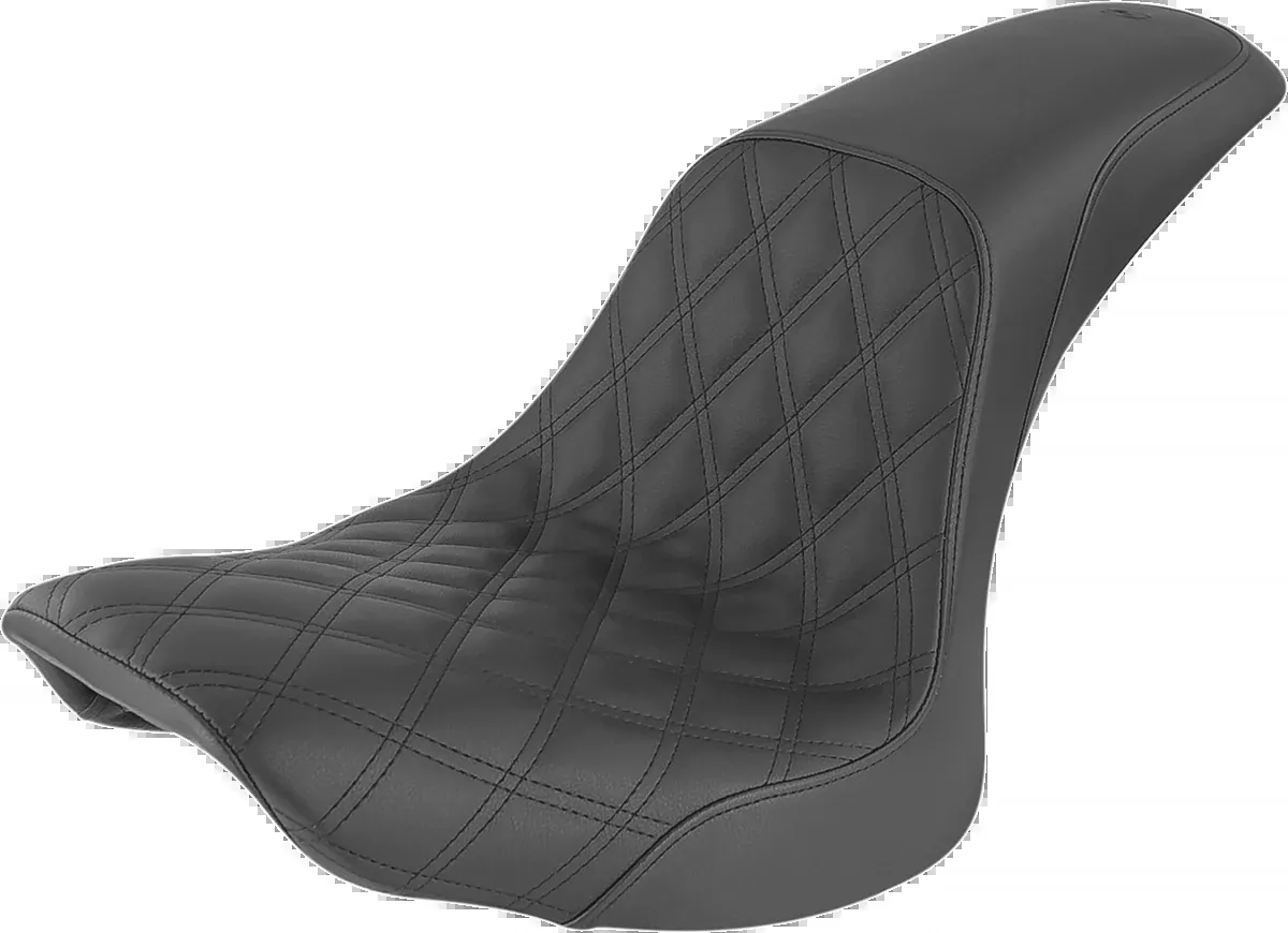 Profiler Seat - Front Lattice/Rear Smooth - Black - FLSTC '06-'17