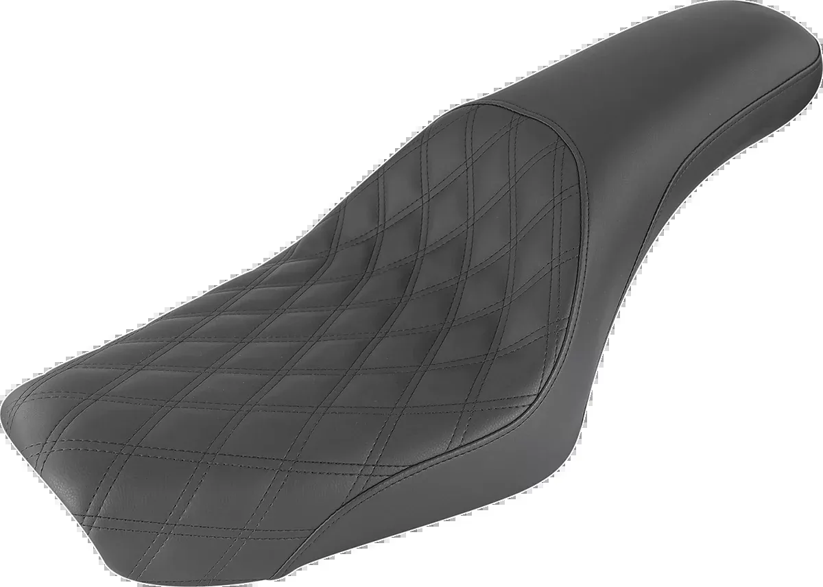 Profiler Seat - Front Lattice/Rear Smooth - Black - FXDWG '04-'05
