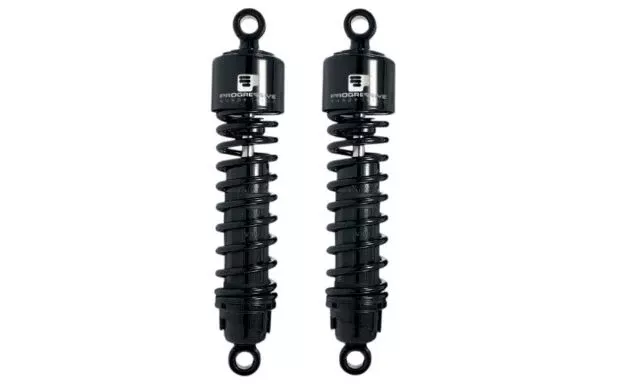 Progressive 12" Black 412 Heavy Duty Rear Shocks 2012-2016 Harley Switchback FLD