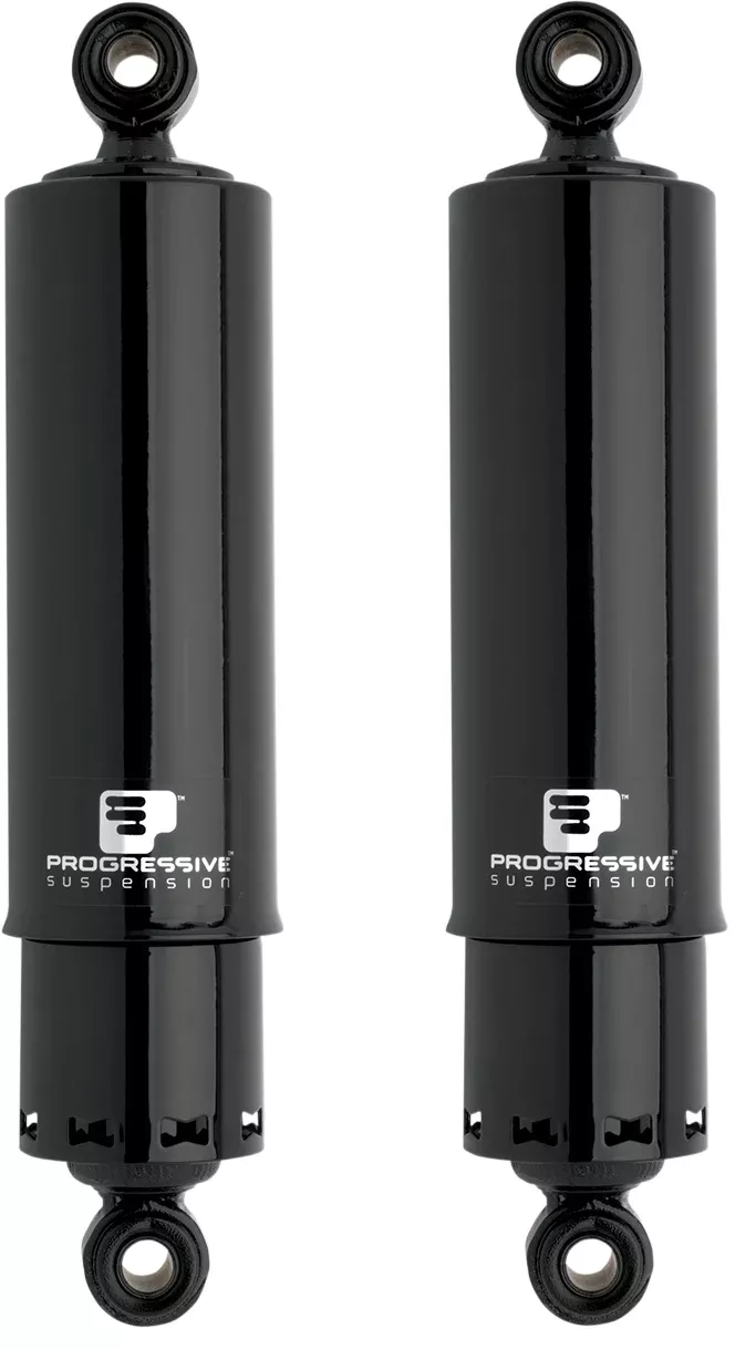 Progressive 412 Black Heavy Duty Rear 12" Shocks fits 1991-2017 Harley Dyna FXD
