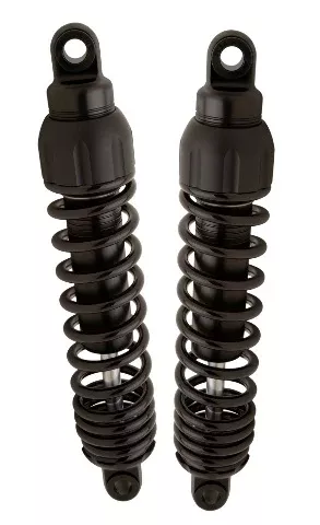 Progressive 444 Black 12" Standard Rear Shocks for 91-17 Harley Dyna FXDB FXDC