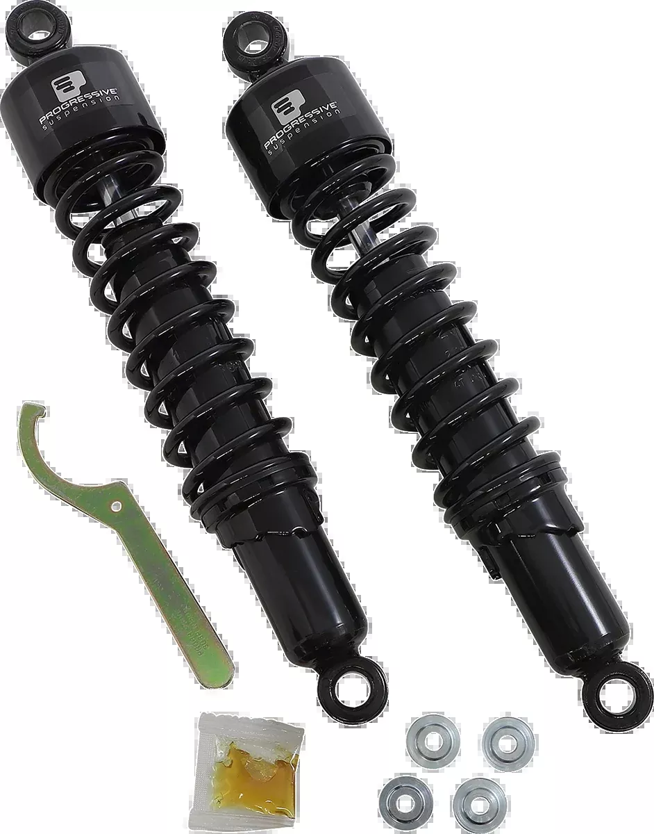 Progressive Suspension 412 Series Heavy Duty Shock for Cruiser and Touring Bikes – 14.25 inches