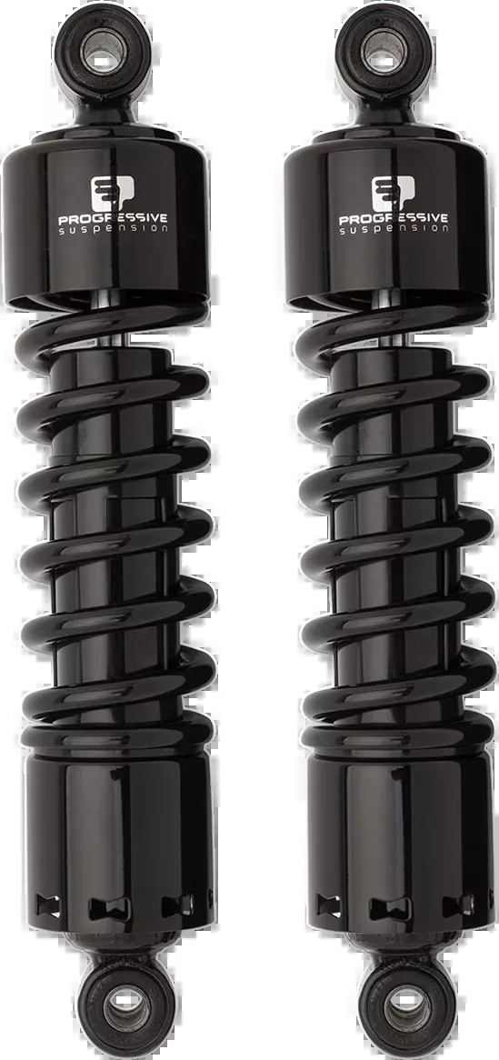Progressive Suspension 412 Series Shock – 11 Inch Heavy Duty Black for Harley Dyna 412-4045B