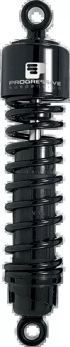 Progressive Suspension 412 Series Shock – 11 Inch Standard Black for Harley FL/FX Models (Part #412-4030B)