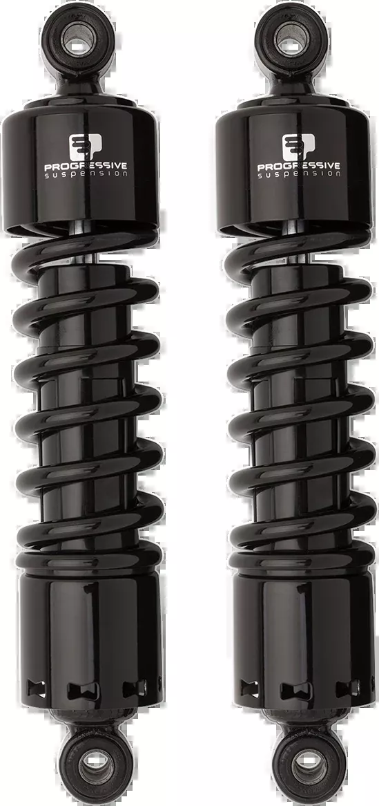 Progressive Suspension 412 Series Shock – 12 Inch Heavy Duty Black for Harley Dyna Models 412-4036B