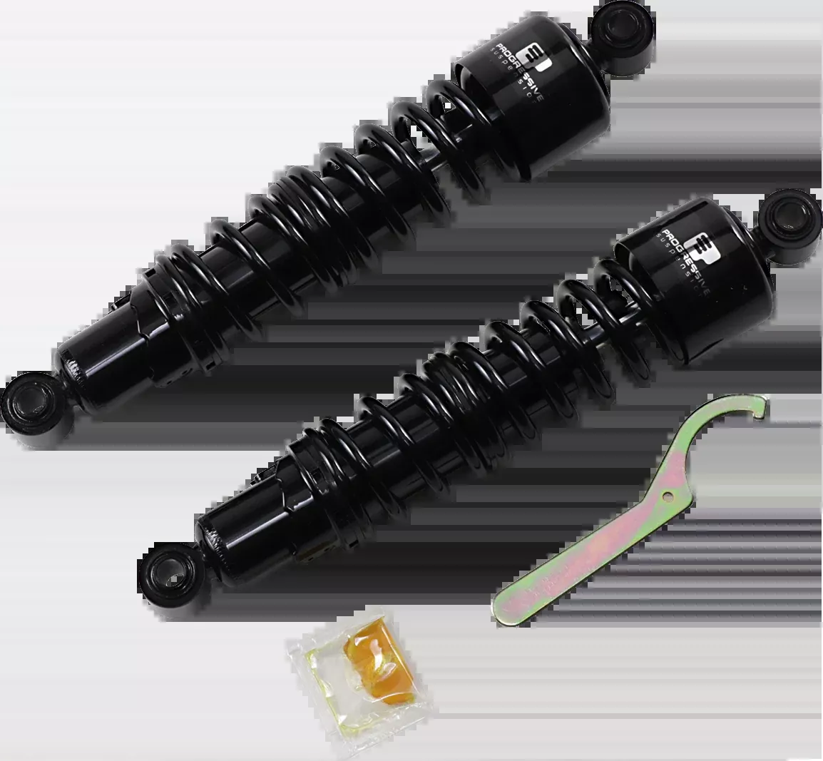 Progressive Suspension 412 Series Shock for Harley FXD – 13-Inch Standard Black Model 412-4083B