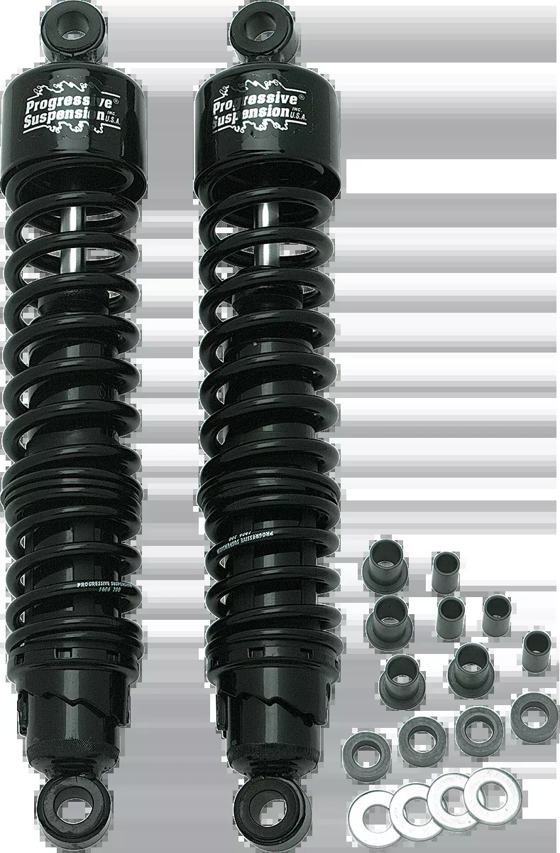Progressive Suspension 413 Series Shock Absorber – 15 Inch Black Standard – Part Number 413-4039B