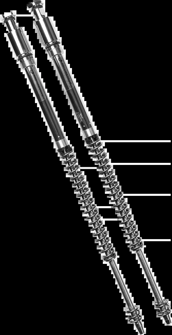 Progressive Suspension Monotube Fork Cartridge Kit – +2 Inch for Enhanced Ride and Handling (Part #31-2546)