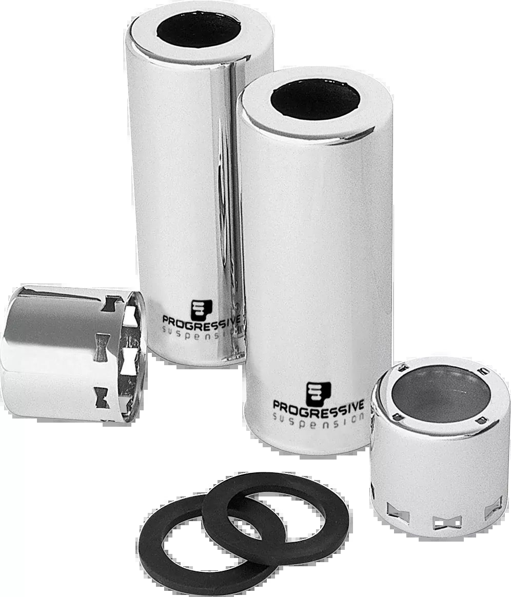 Progressive Suspension Shock Cover Kit – Chrome for Harley-Davidson 412 Series (Part 30-5027C)