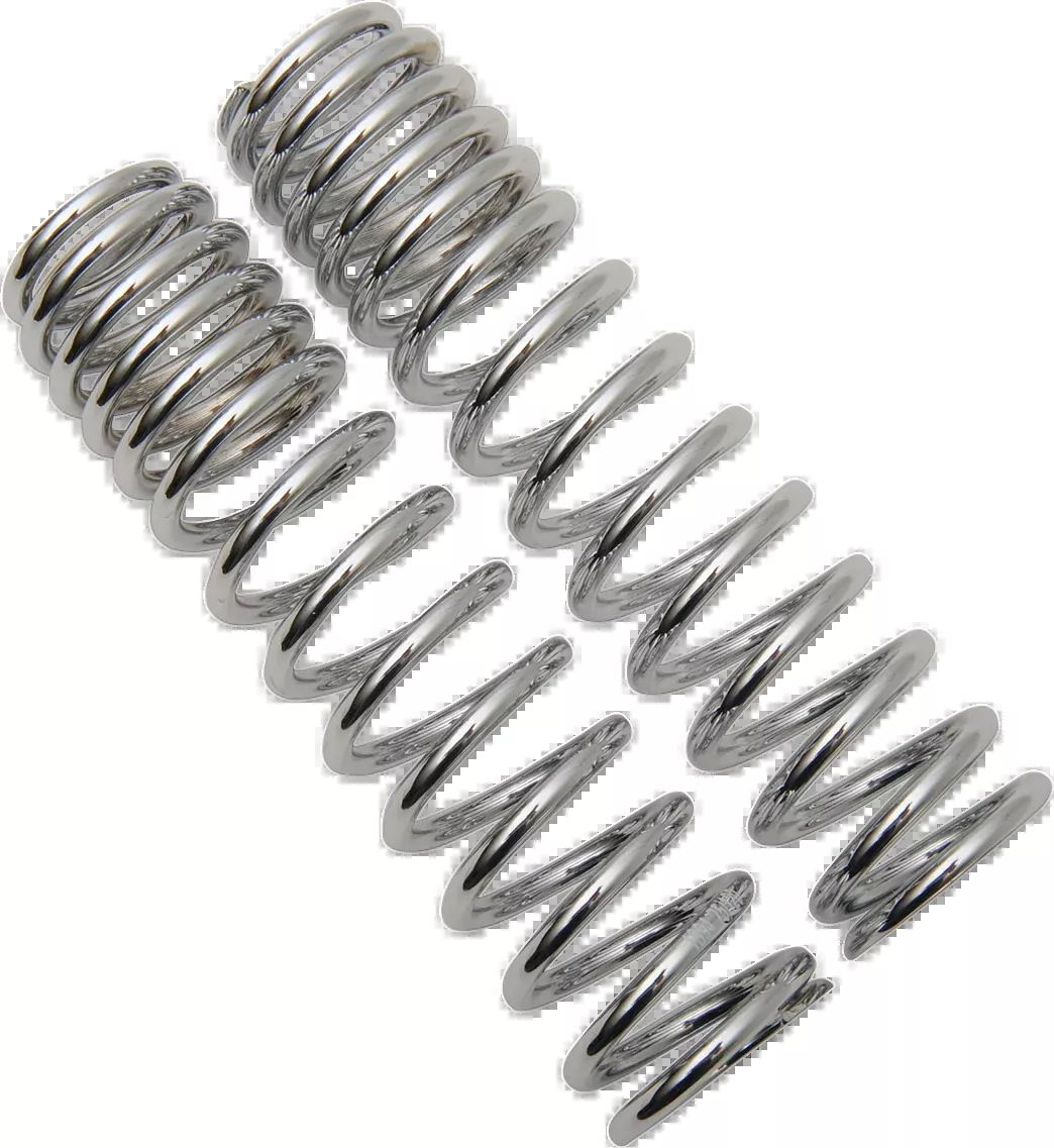 Progressive Suspension Shock Springs 03-1368C – 105-150 lb/in Chrome for 12-Series Shocks