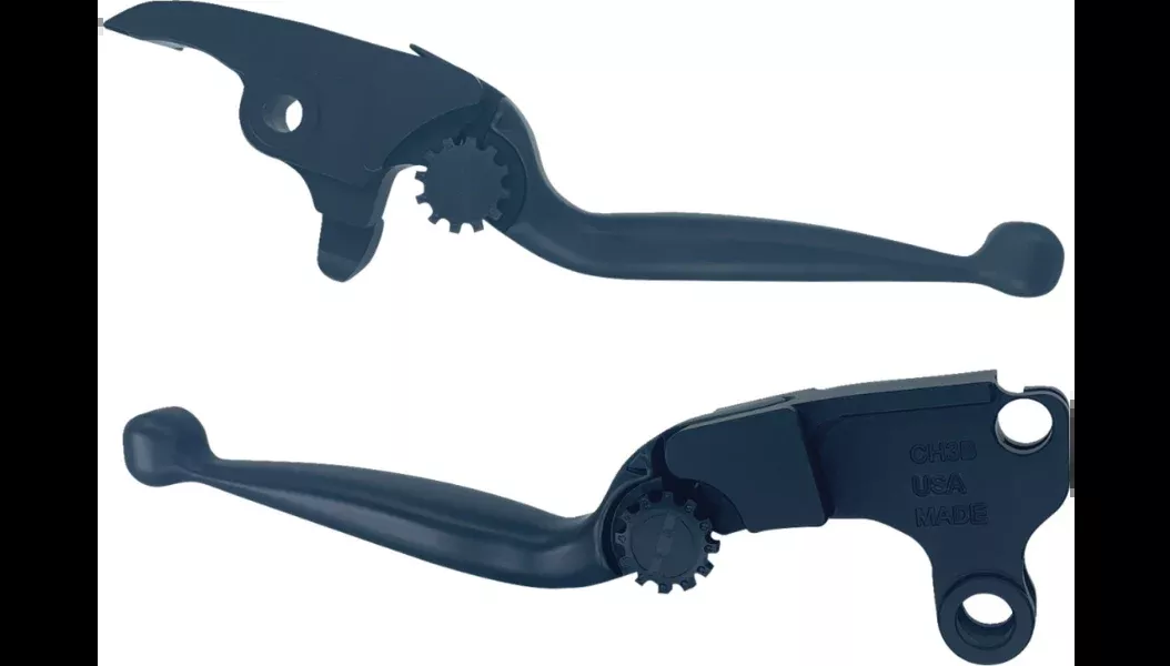 PSR Journey Adjustable Lever Set for Harley Davidson – Black – 23-24 Road/Street Glide – 12-00617-22