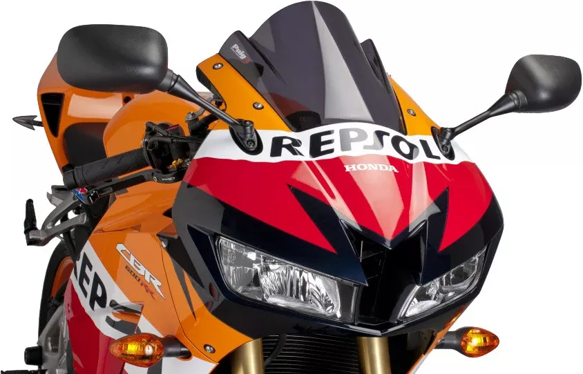Puig Racing Windscreen for 2013-14 Honda CBR600RR – Dark Smoke