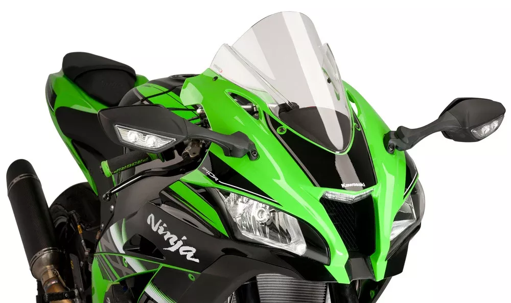 Puig Racing Windscreen for 2016-17 Kawasaki ZX1000 Ninja ZX-10R – Clear