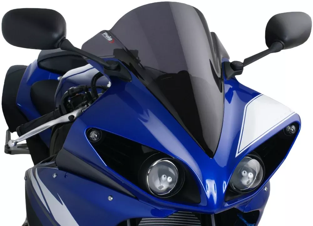 Puig Z Racing Windscreen for 2009-14 Yamaha YZF-R1 – Dark Smoke – 4935F