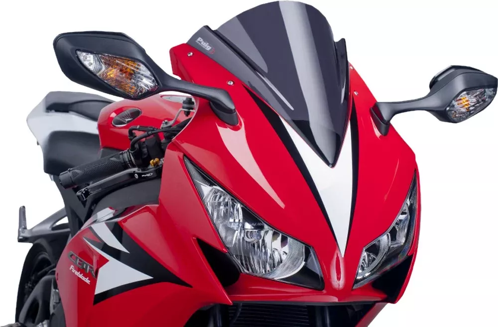 Puig Z Racing Windscreen for 2012-16 Honda CBR1000RR- Dark Smoke