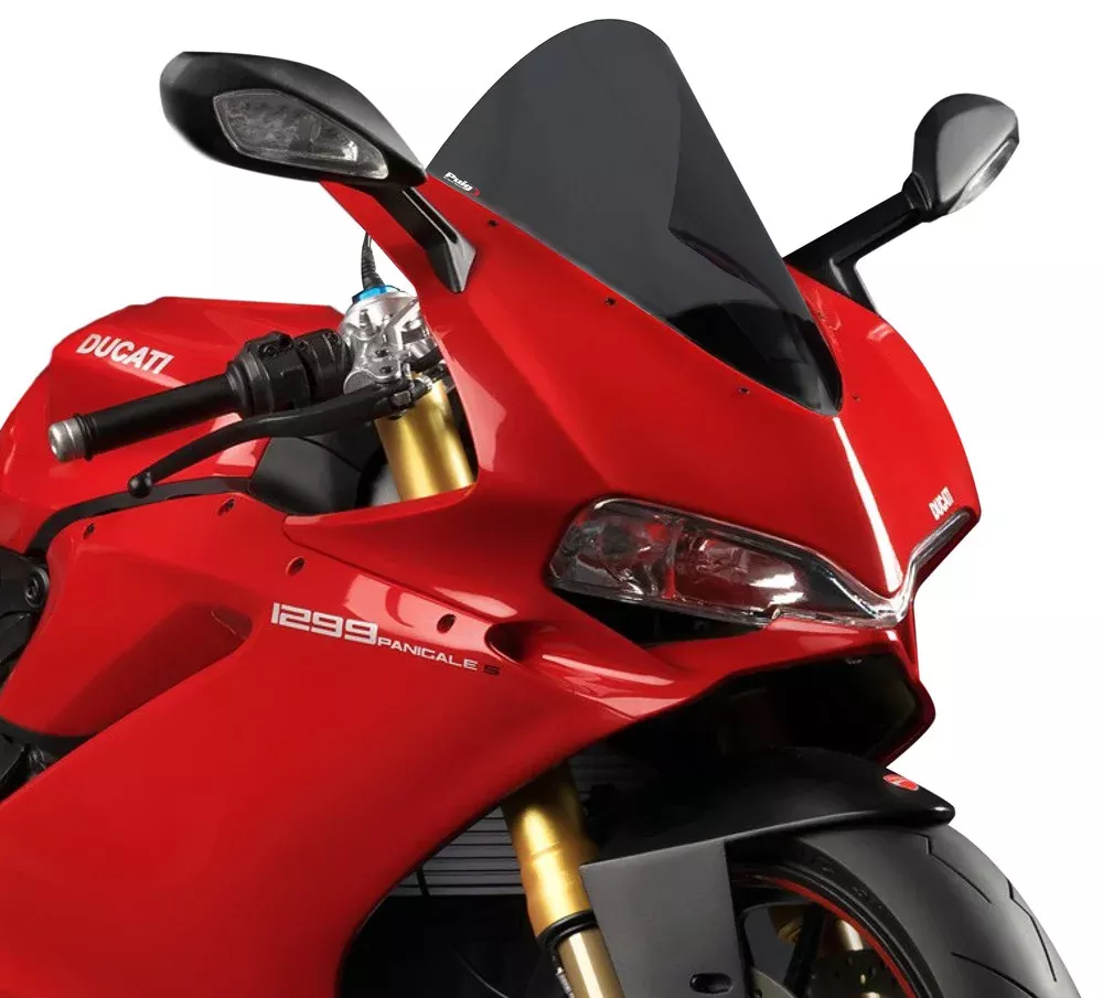 Puig Z-Racing Windscreen for 2015-17 Ducati 1299 Panigale – Dark Smoke
