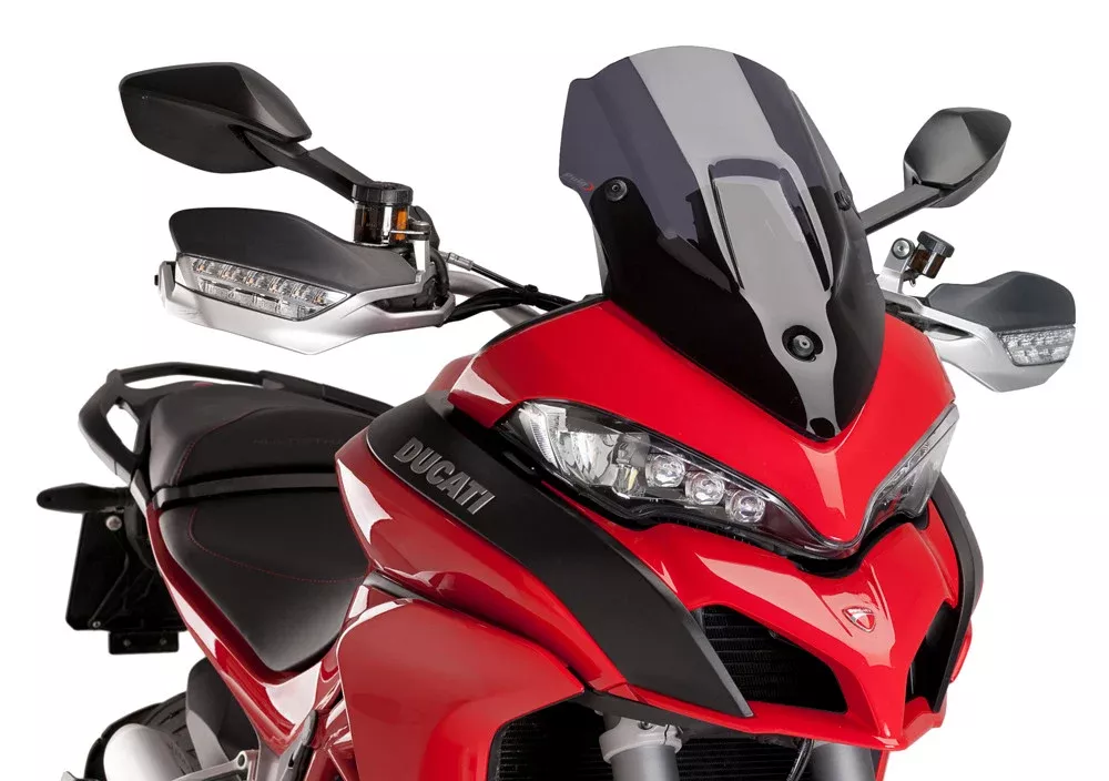 Puig Z-Racing Windscreen for 2015-17 Ducati Multistrada 1200S – Dark Smoke