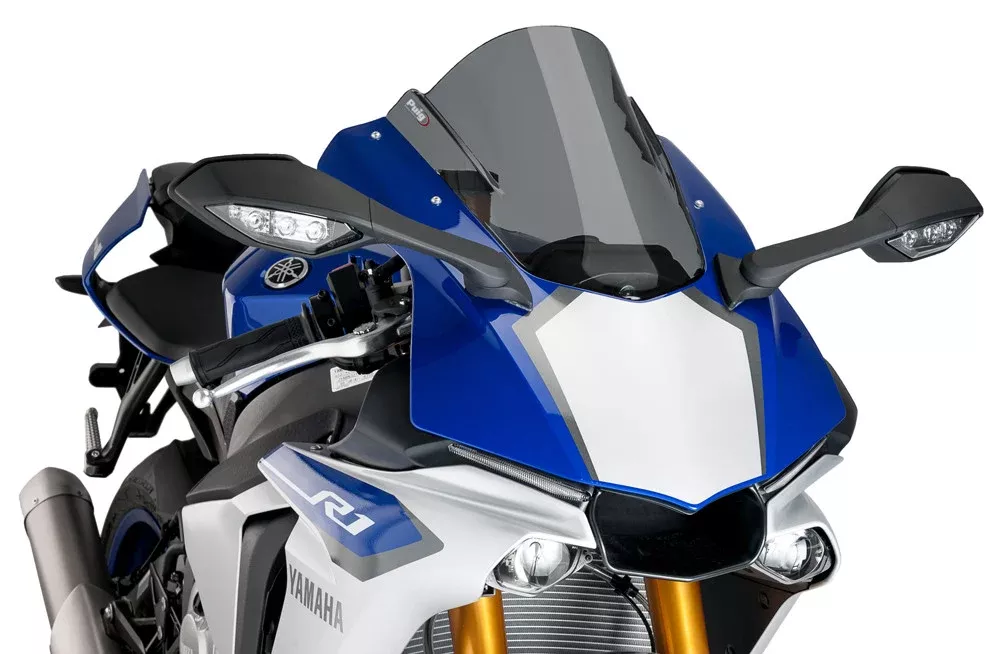 Puig Z Racing Windscreen for 2015-17 Yamaha YZF-R1 – Dark Smoke