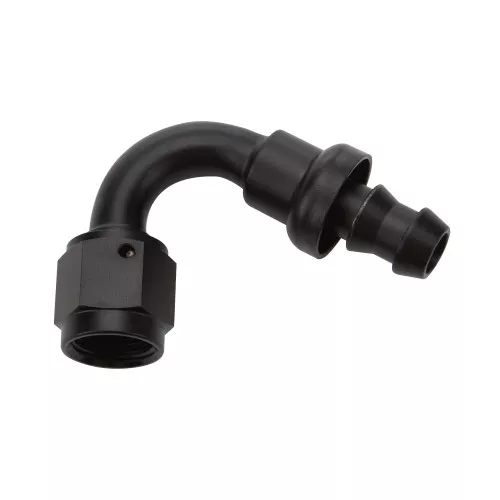 Pushlock Hose End Black 120 Deg Elbow -12 ALL49465