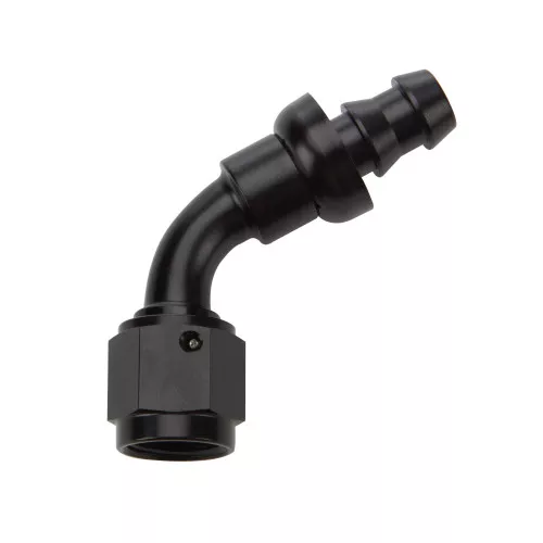 Pushlock Hose End Black 60 Deg Elbow -8 ALL49443