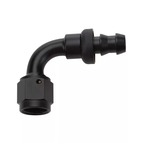 Pushlock Hose End Black 90 Deg Elbow -8 ALL49453