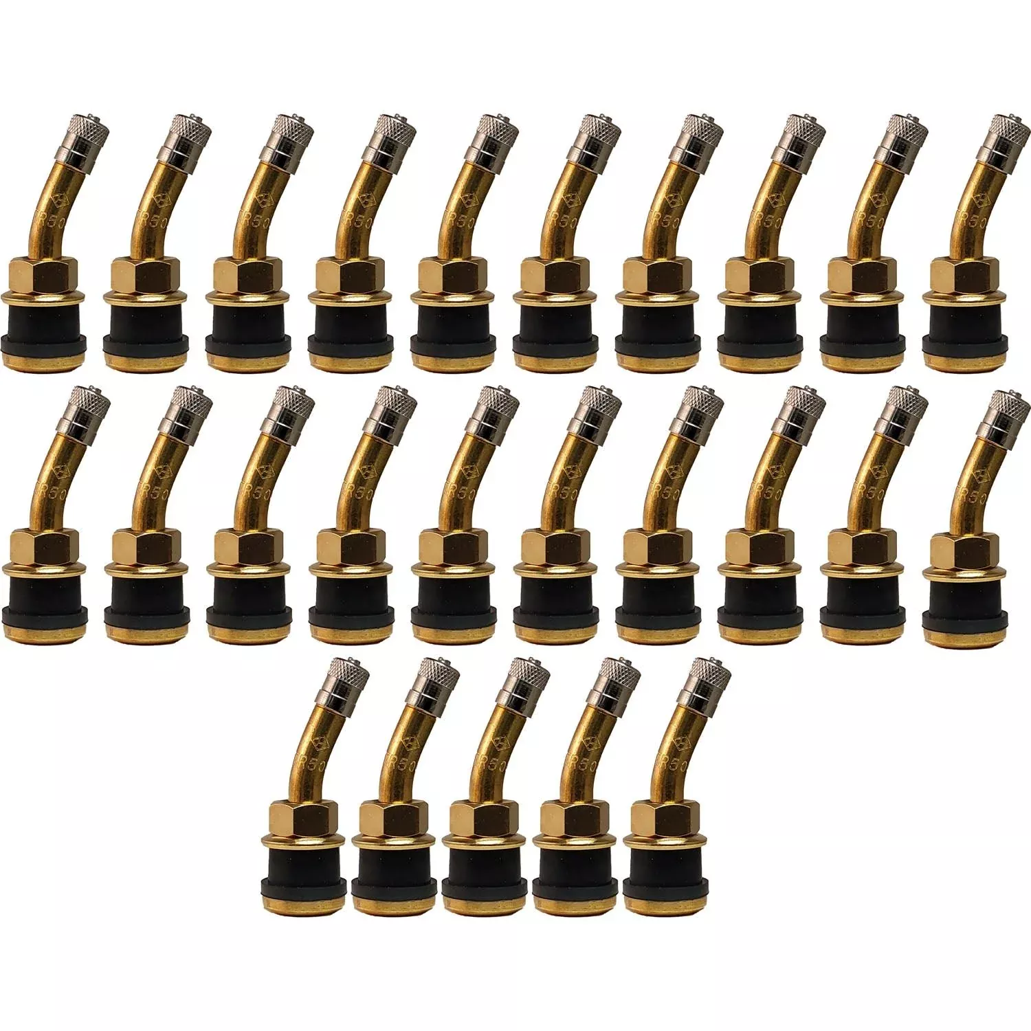 Radial Commander Brass Valve Stem with 23° Bend for .625″ Valve Holes Pack of 25
