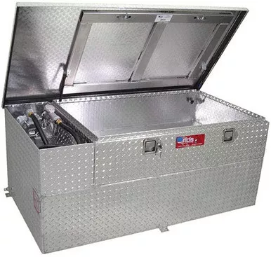 RDS 73326 Fuel Transfer Auxiliary Tank Toolbox Combo 60 Gallon 8 GPM Pump