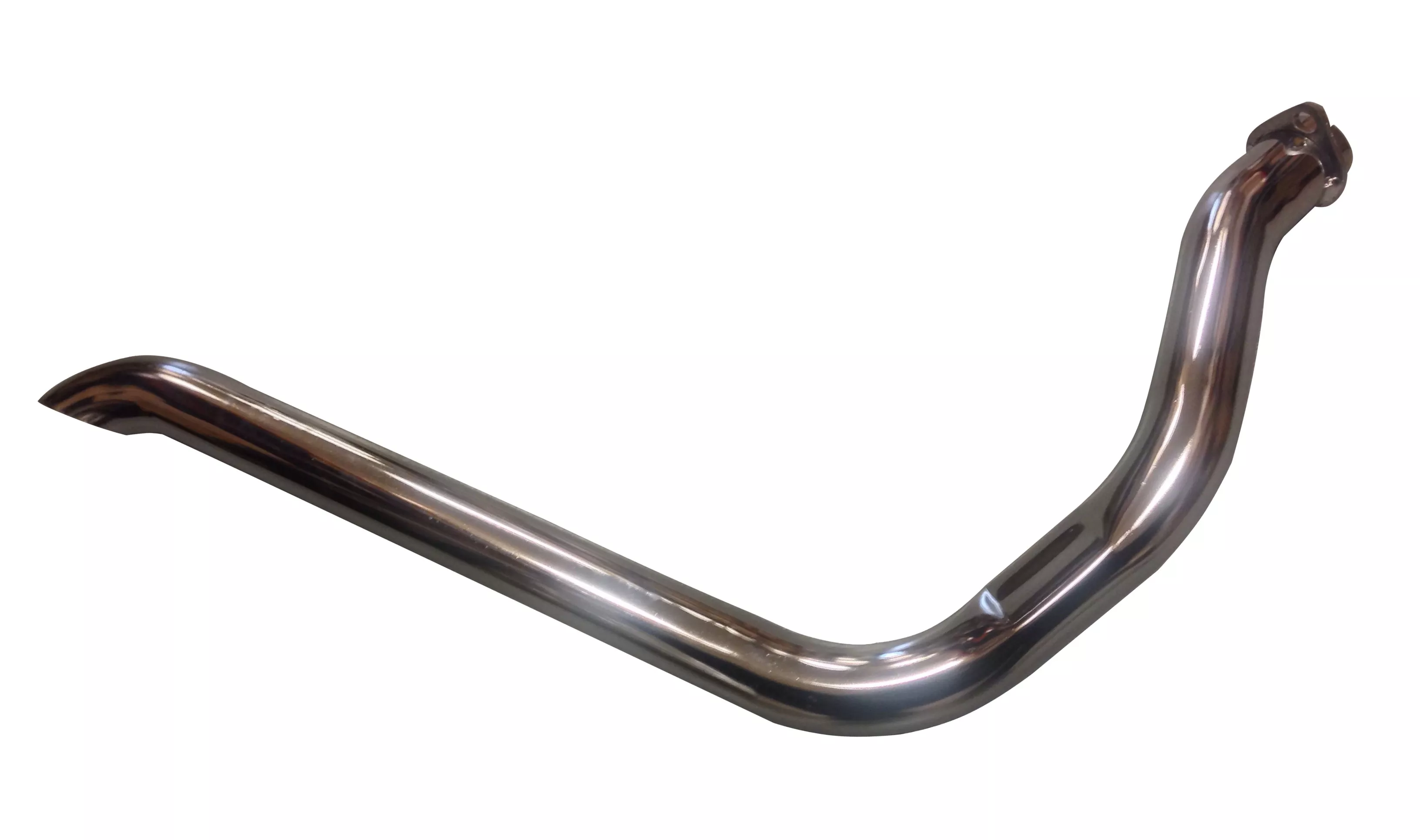 Rear Drag Straight Pipe Exhaust Down Dump | For Harley-Davidson Shovelhead (1970-84)