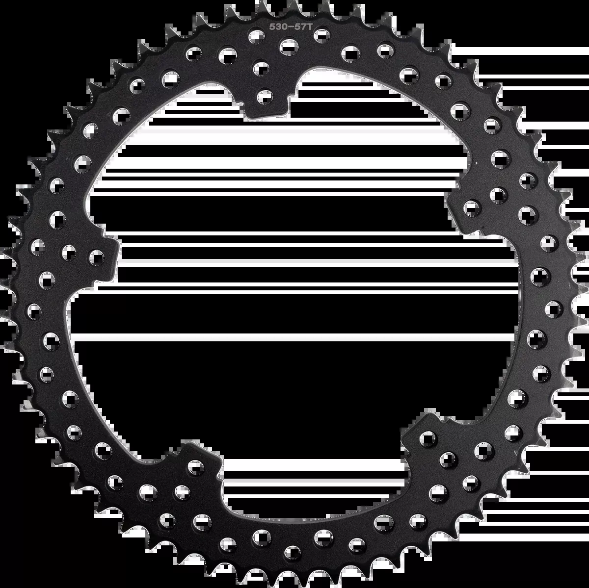 Rear Sprocket - Jagged - 57 Tooth - Black - FLT/FLH