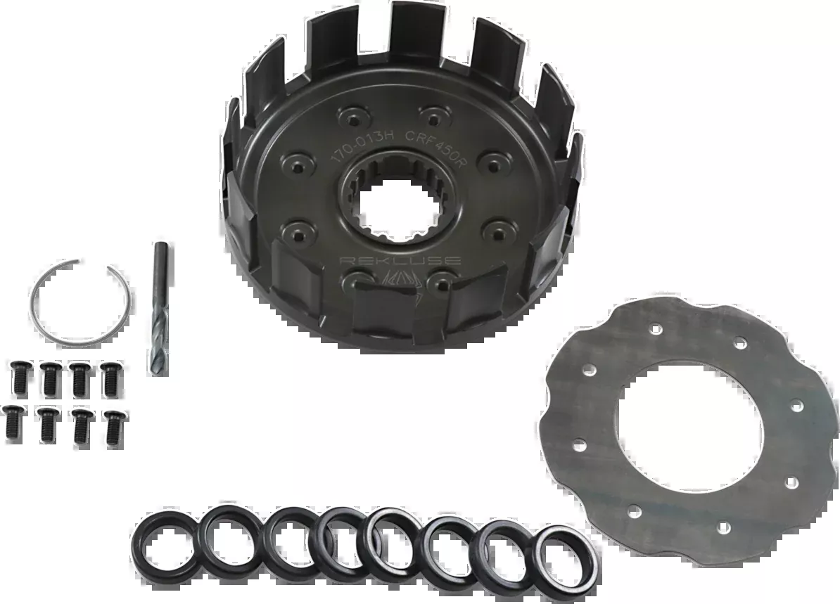 REKLUSE Clutch Basket RMS-4113 – Precision CNC-Machined Billet Aluminum for Enhanced Durability and Smooth Operation