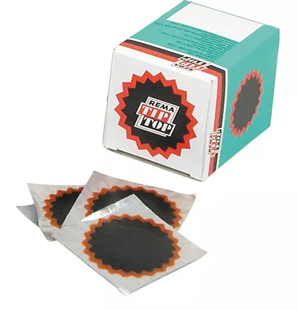 REMA TIP TOP 3-BULKRound Red Edge Tube Patch 2″- Box of 98