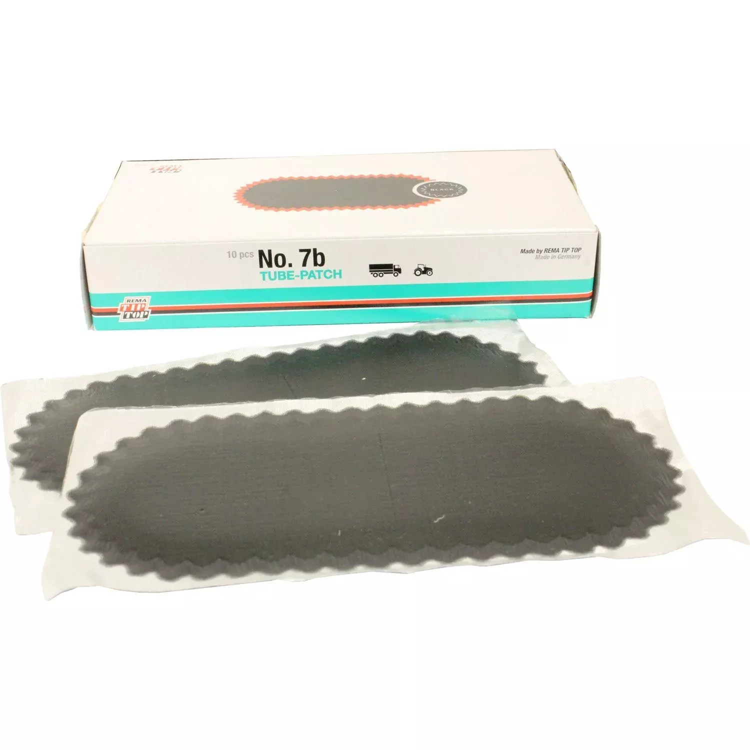 REMA TIP TOP B-7B OvalTube Patch Black 6″ x 2″ – Box of 10