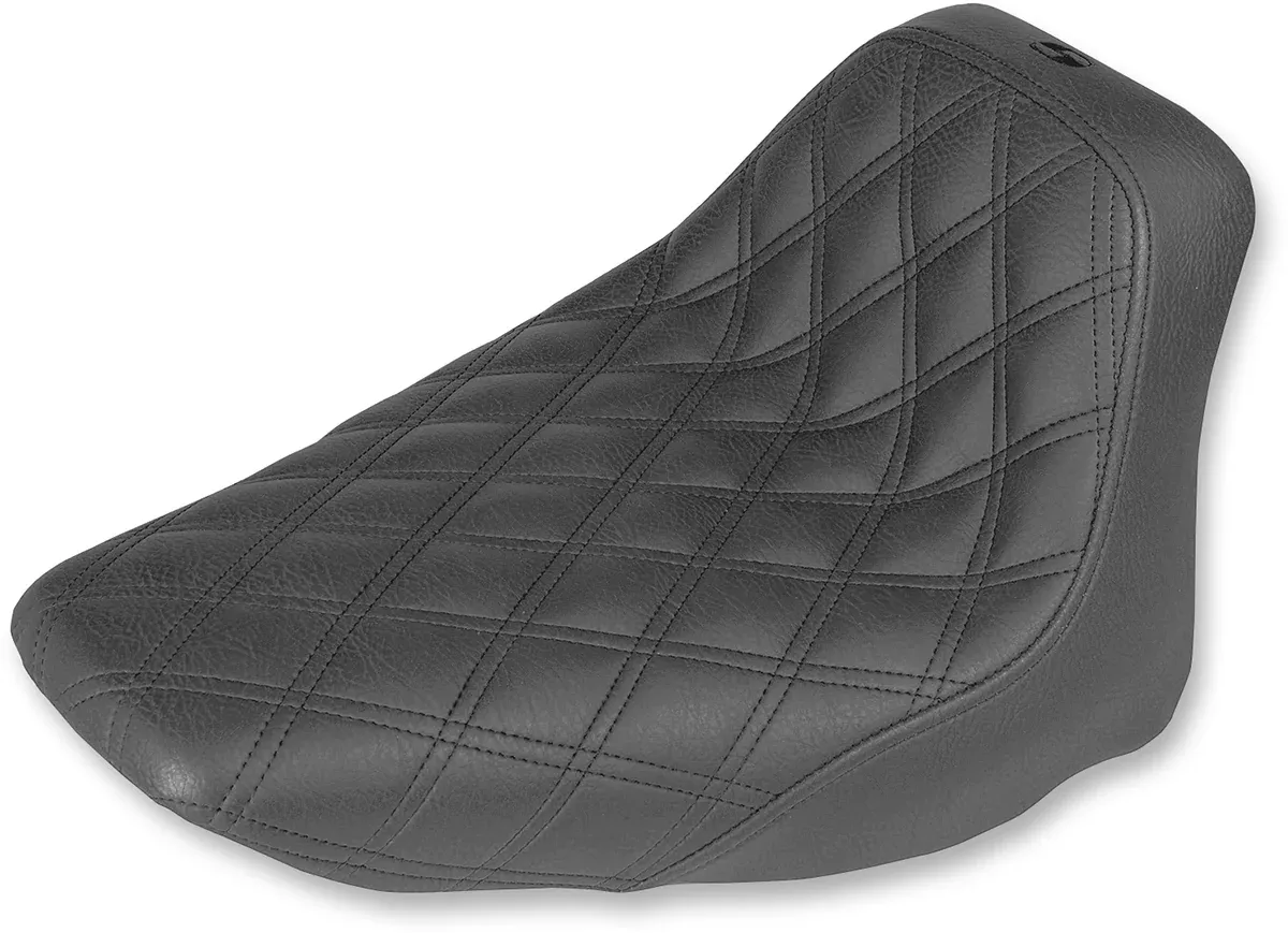 Renegade Solo Seat - Lattice Stitched - Black - FLST '06-'17