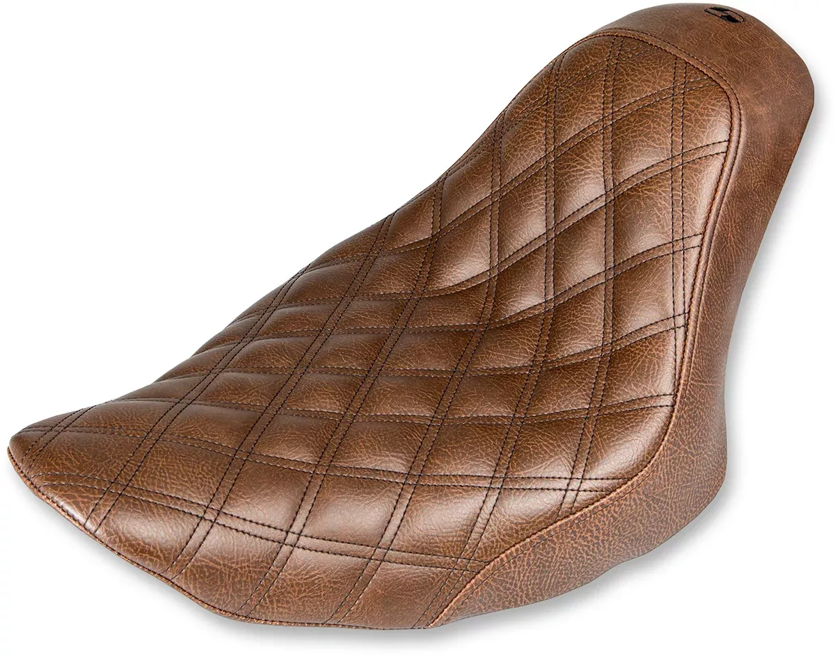Renegade Solo Seat - Lattice Stitched - Brown - FL/FX '06-'17