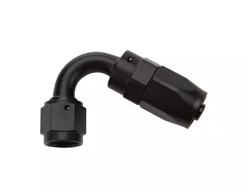 Reusable Hose End Black 120 Deg Elbow -6 ALL49362
