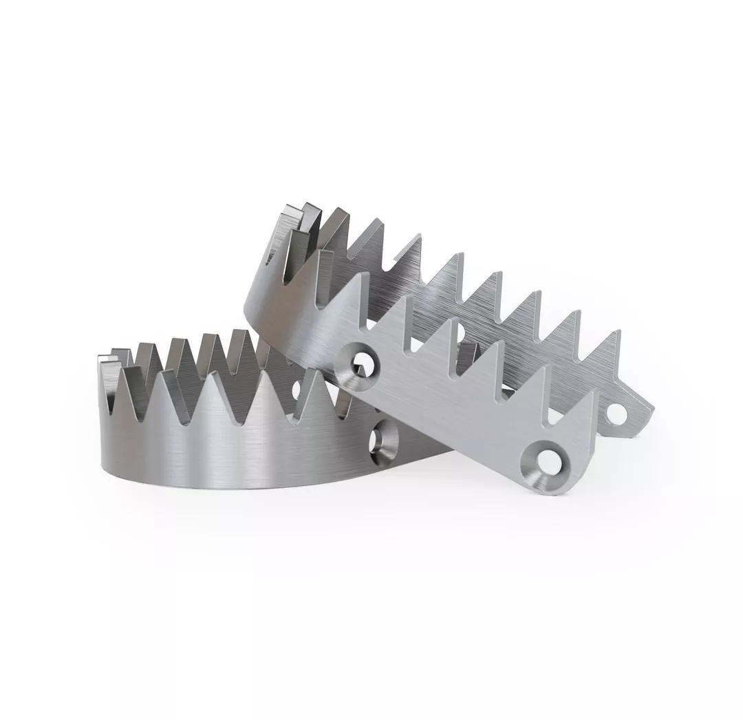 RFX Pro Titanium/Aluminum Footpeg Replacement Plates And Screws