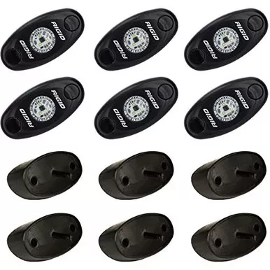 Rigid Industries 400293 Rock Light Kit Amber 6 Lights