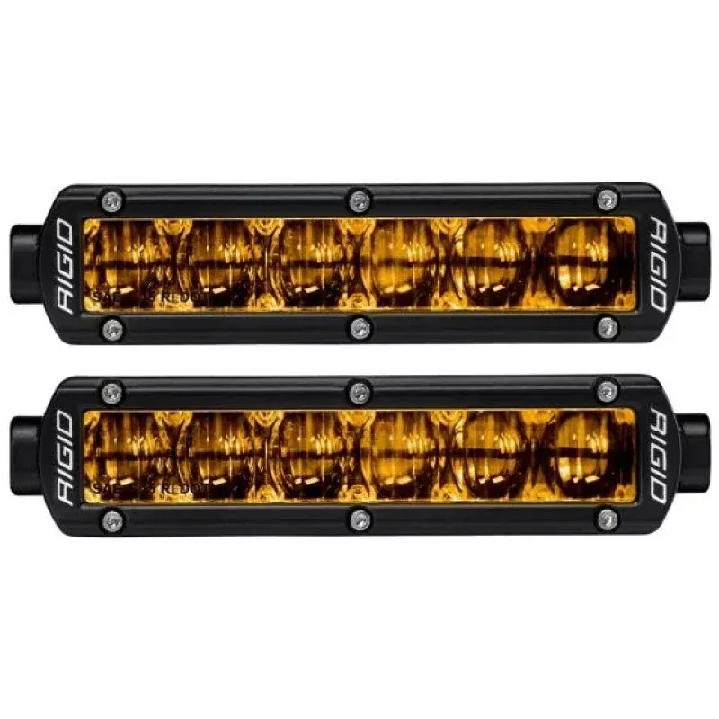 Rigid Industries 6in SR-Series Pro Dot / SAE Fog Lights (Pair) – Selective Yellow