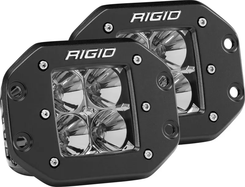 Rigid Industries Dually – Flush Mount – Flood – Set of 2