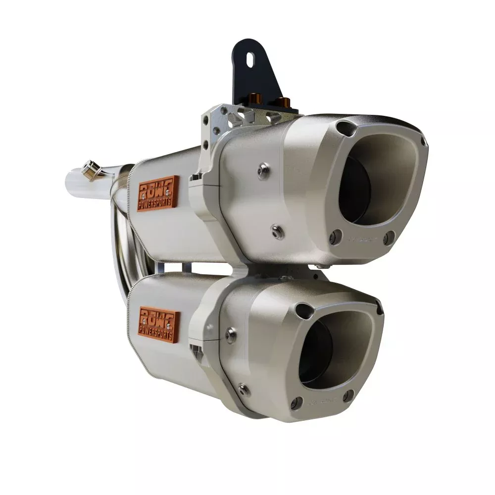 RJWC Dual Stacked APX Slip-On Exhaust For Can-Am Outlander G2 2012-2024