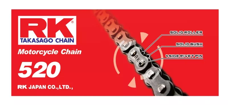 RK Chain 520-100 – Natural