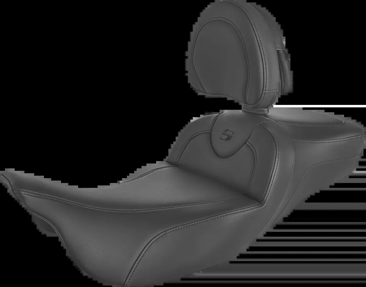 Roadsofa™ Extended Reach Seat - Black/Black Stitching - w/ Backrest - FL '08-'24