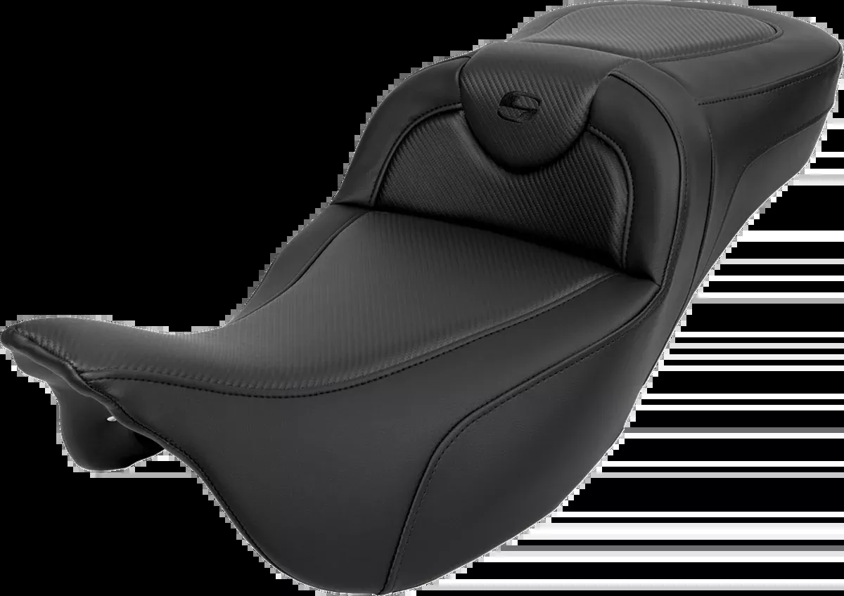 Roadsofa™ Extended Reach Seat - Carbon Fiber - Black Stitch - without Backrest - FL '08-'24
