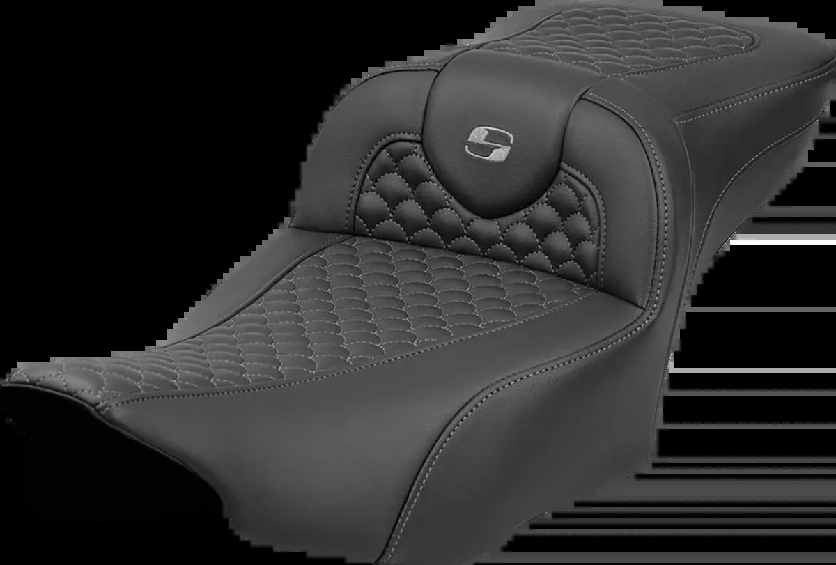 Roadsofa™ Extended Reach Seat - Dragon Scale Stitch - Dark Gray Stitch - w/o Backrest - FL '23-'24