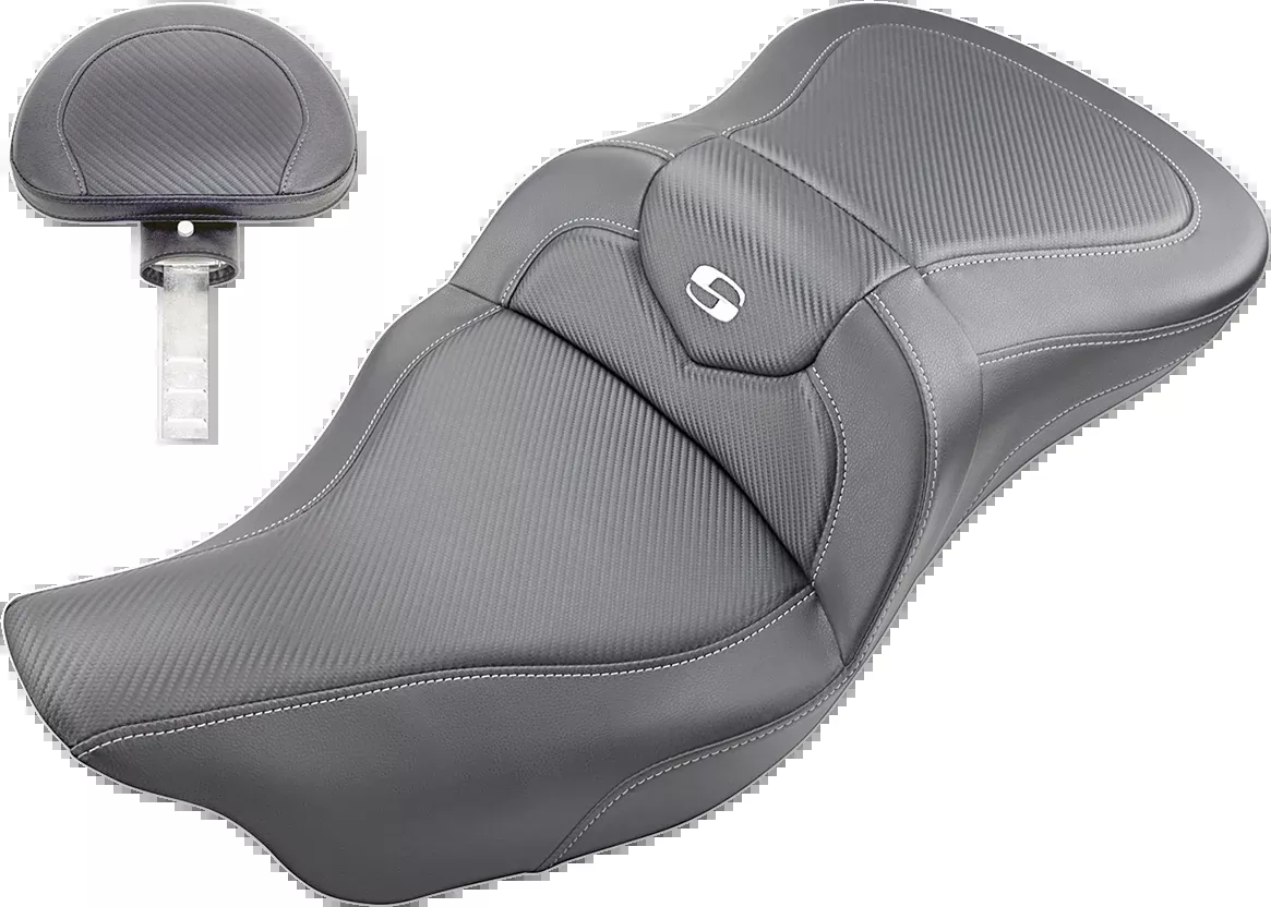 Roadsofa™ Seat - Carbon Fiber - with Backrest - Black - FL '09-'24