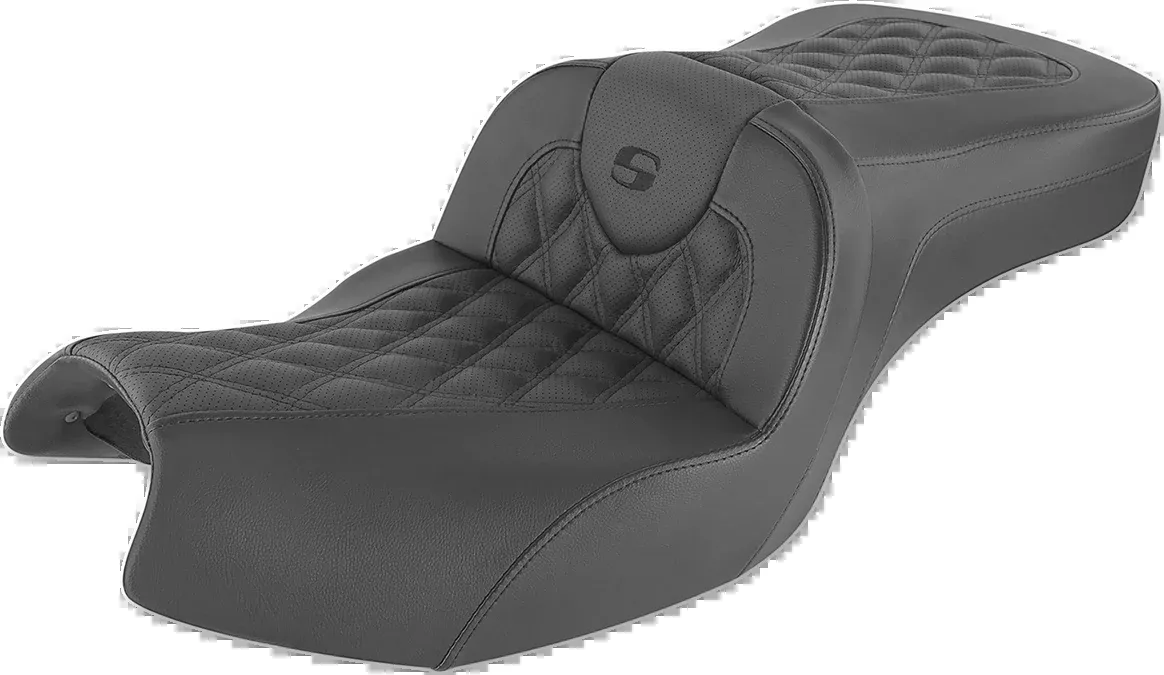 Roadsofa™ Seat - Full Lattice Stitch - Black - Indian