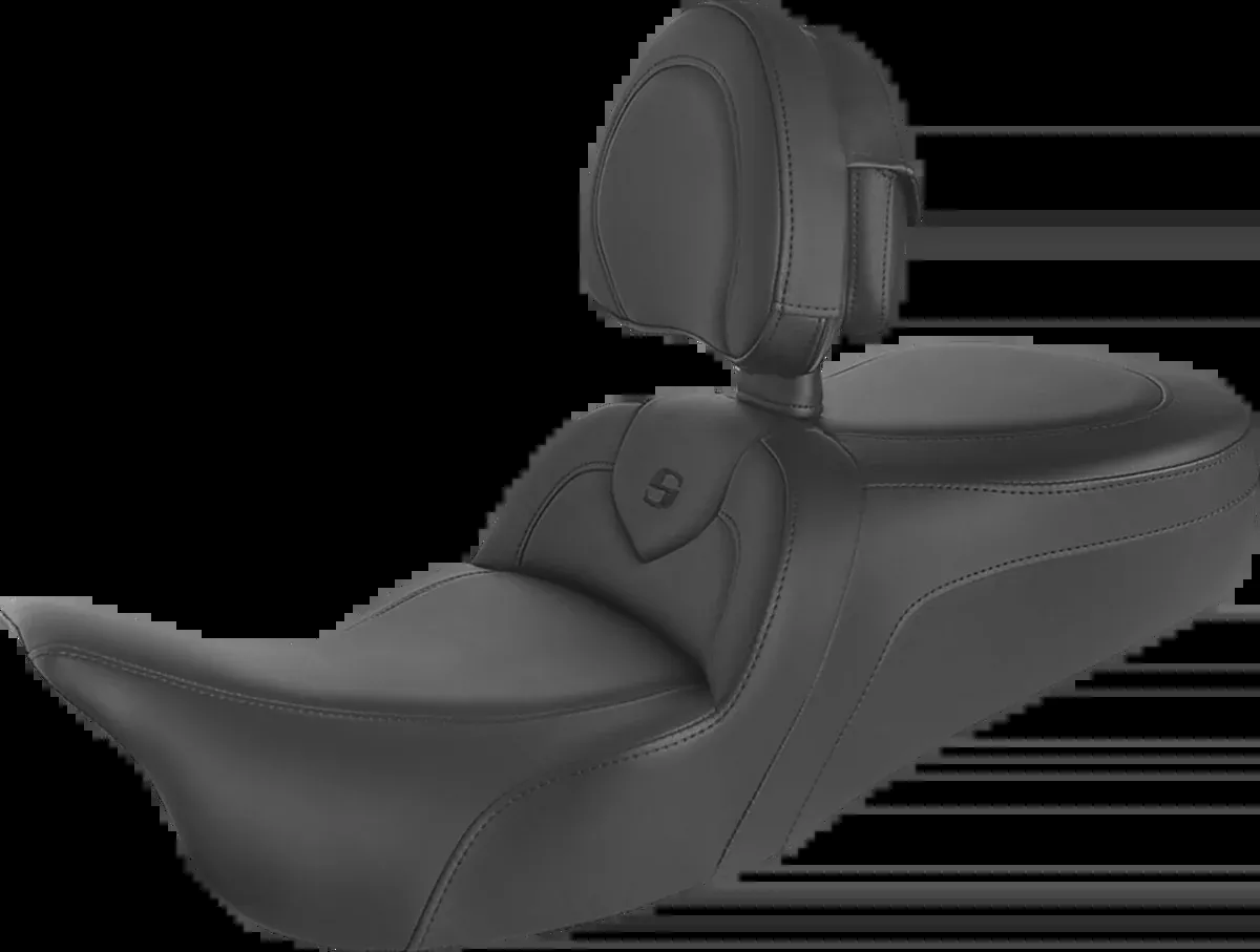 Roadsofa™ Seat - with Backrest - Black/Black Stitch - FLH/FLT '08-'24