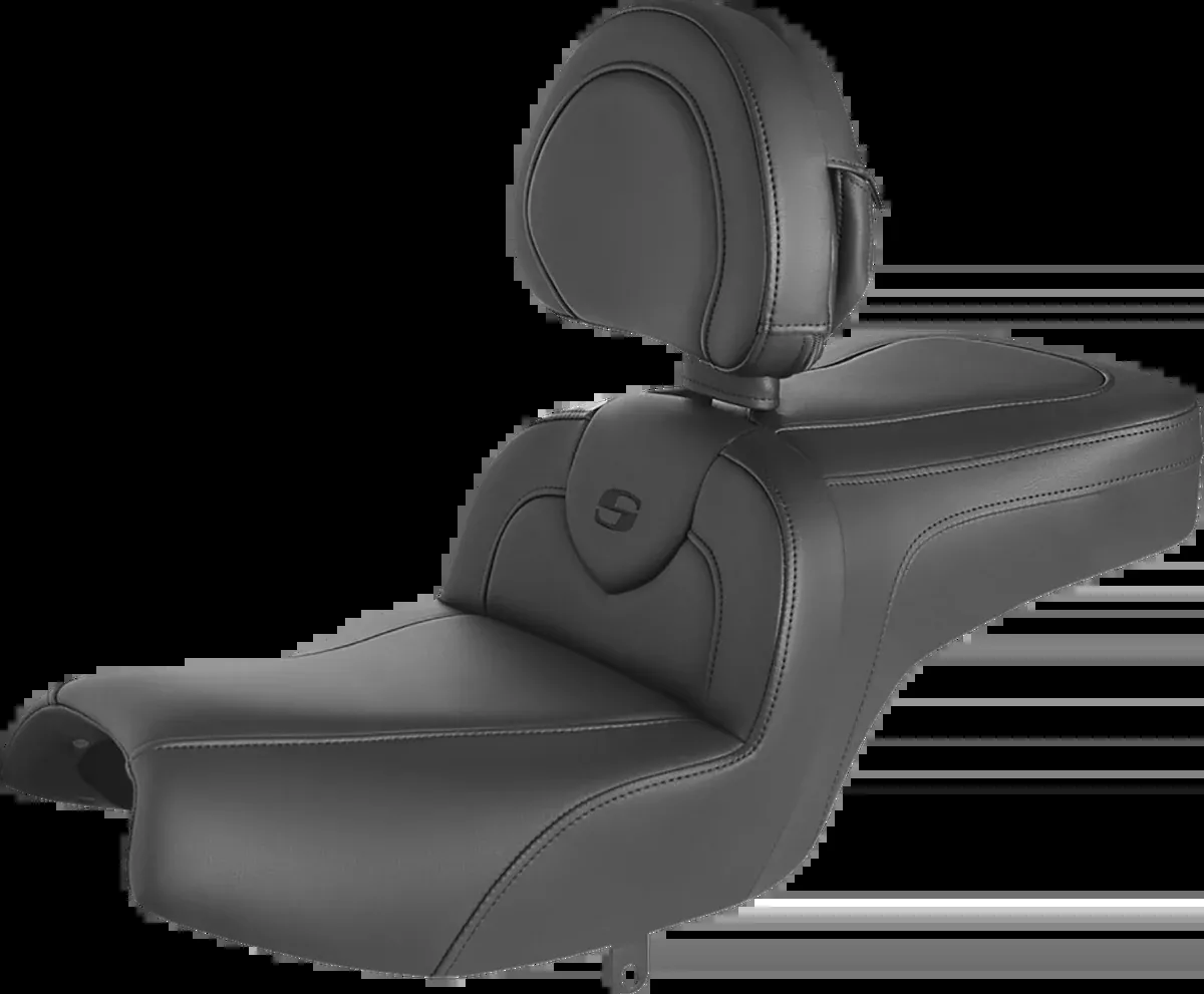 RoadSofa™ Seat - with Backrest - Black w/ Black Stitching - Challenger/Pursuit '20-'24