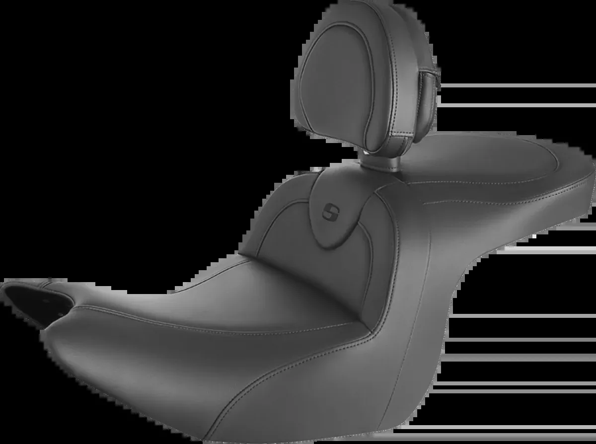 RoadSofa™ Seat - with Backrest - Black w/ Black Stitching - GL1800 '18-'24